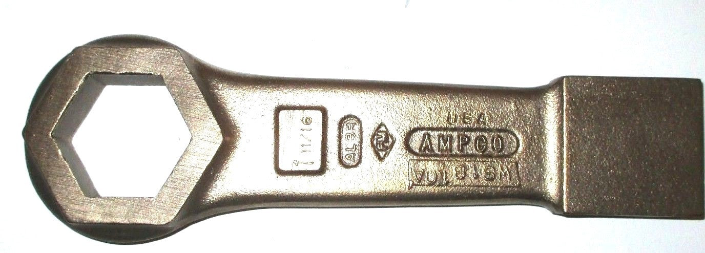 AMPCO WS-1810A 1-11/16" Hex Non-Sparking Flat WS1810A Striking Wrench USA Made