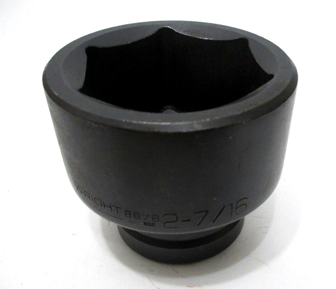 Wright Tool 8878 2-7/16" Impact Socket 1" Drive 6-Point 2-7/16 in. Made in USA