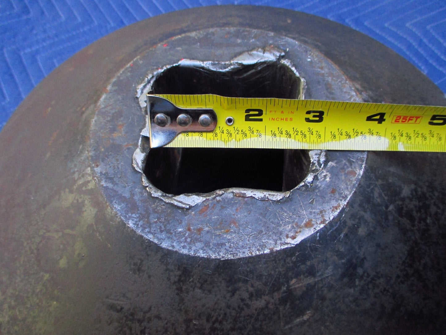 7-1/8" Impact Socket 2-1/2" Drive 4-Point 7-1/8 in Massive Custom Square Socket