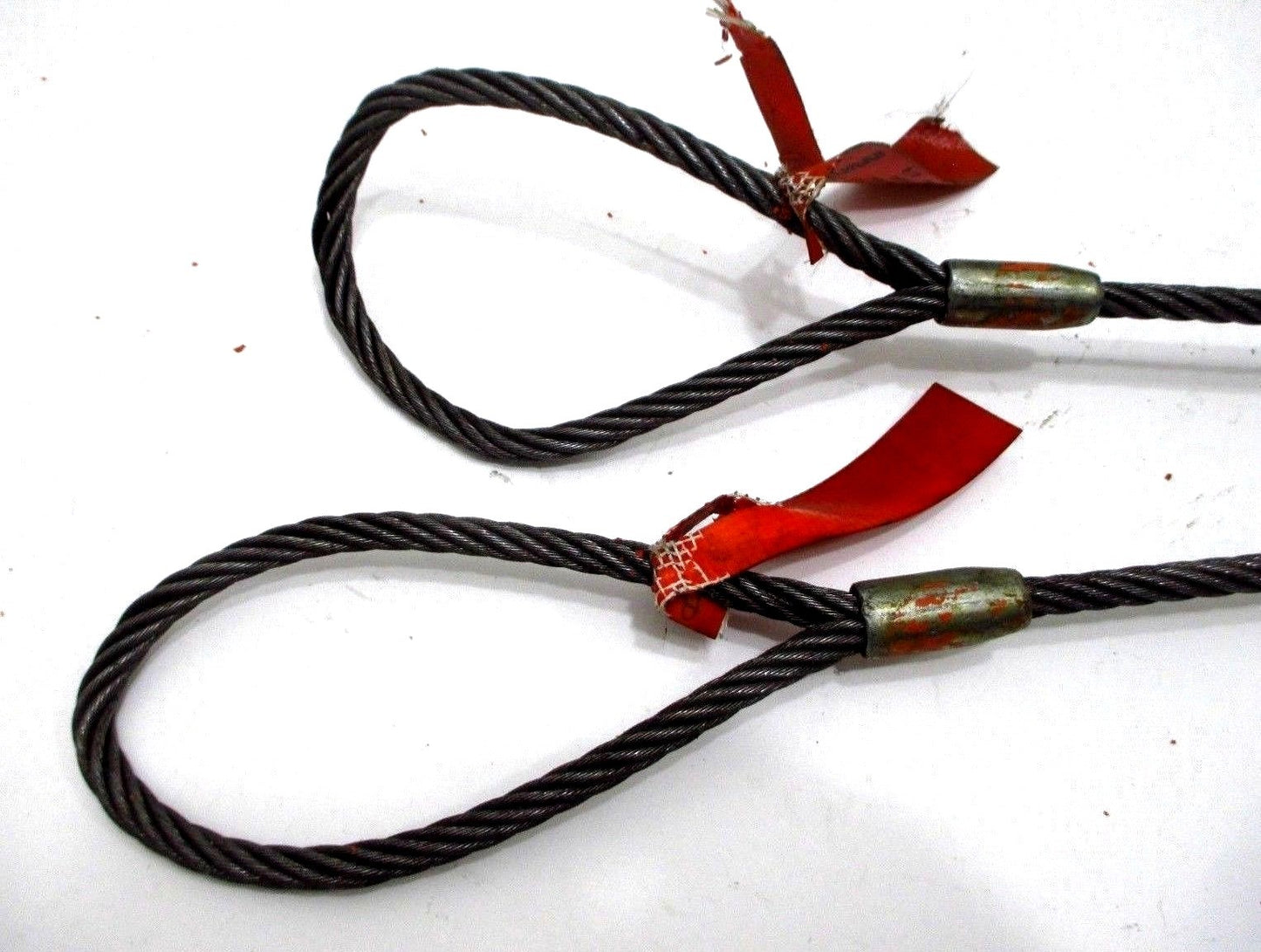 LOT of 2 LIFTALL Slings 3/8 x 4 FT 6 x 19 Crosby Swivel BL5A-2.3T BL-5A Hook USA