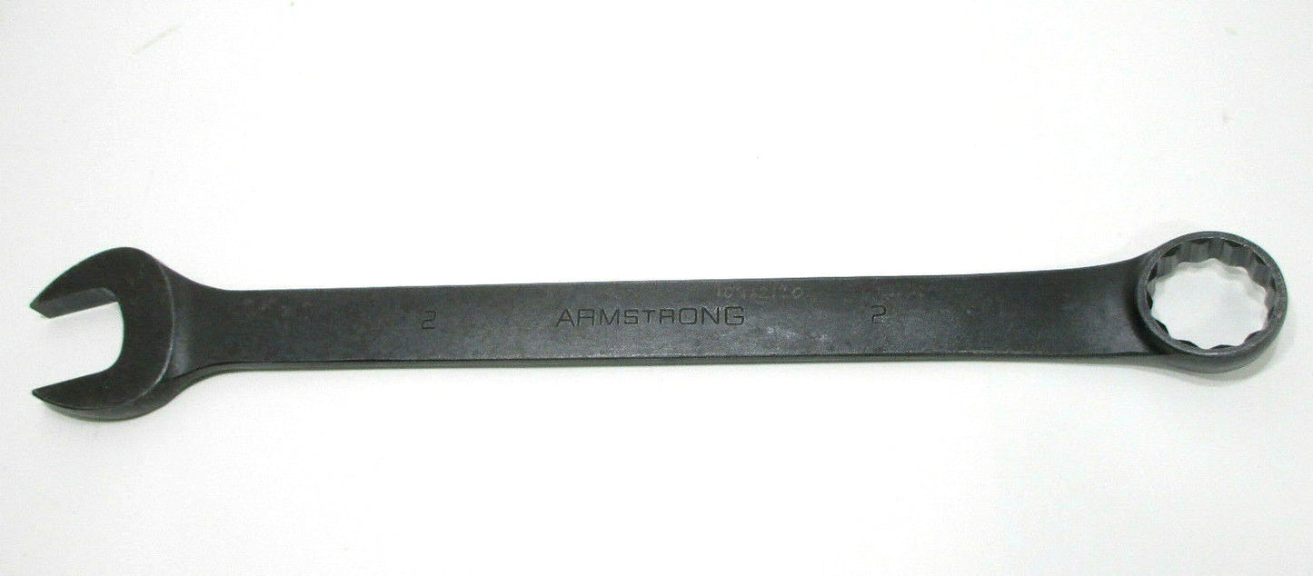 ARMSTRONG 2 in. Black Combination Wrench Large 2" Combo Wrench 30-264 USA MADE