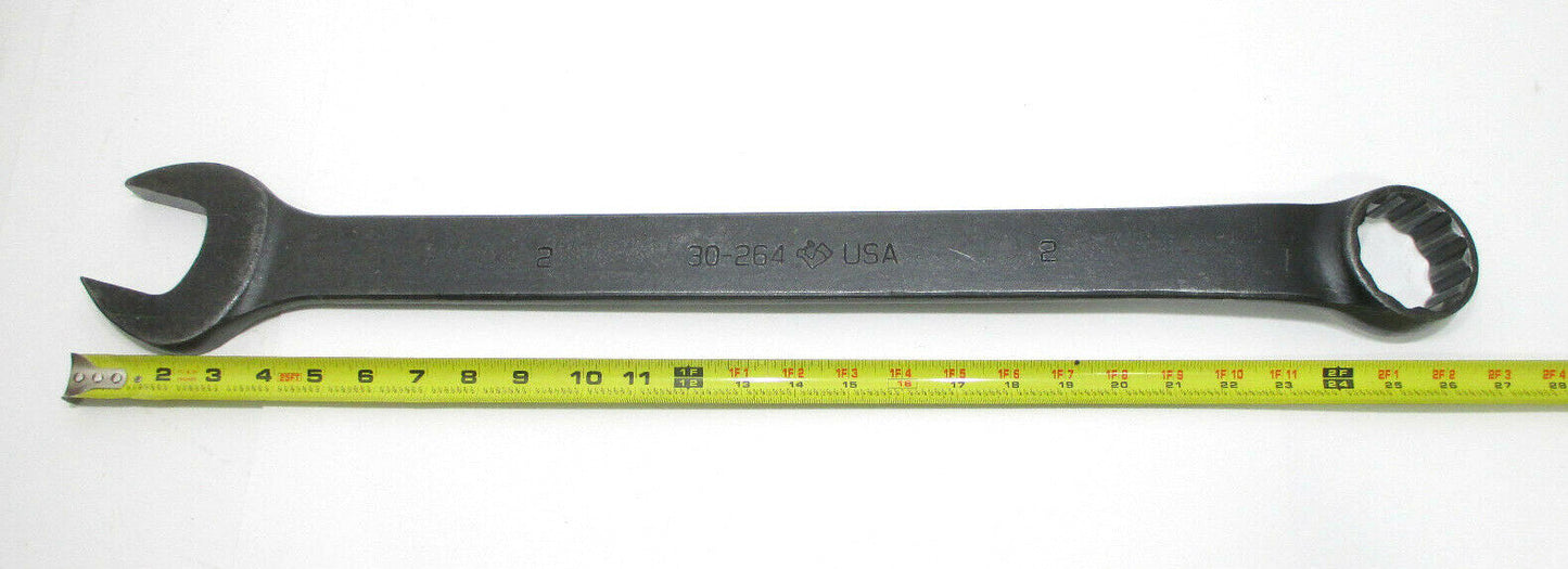 ARMSTRONG 2 in. Black Combination Wrench Large 2" Combo Wrench 30-264 USA MADE