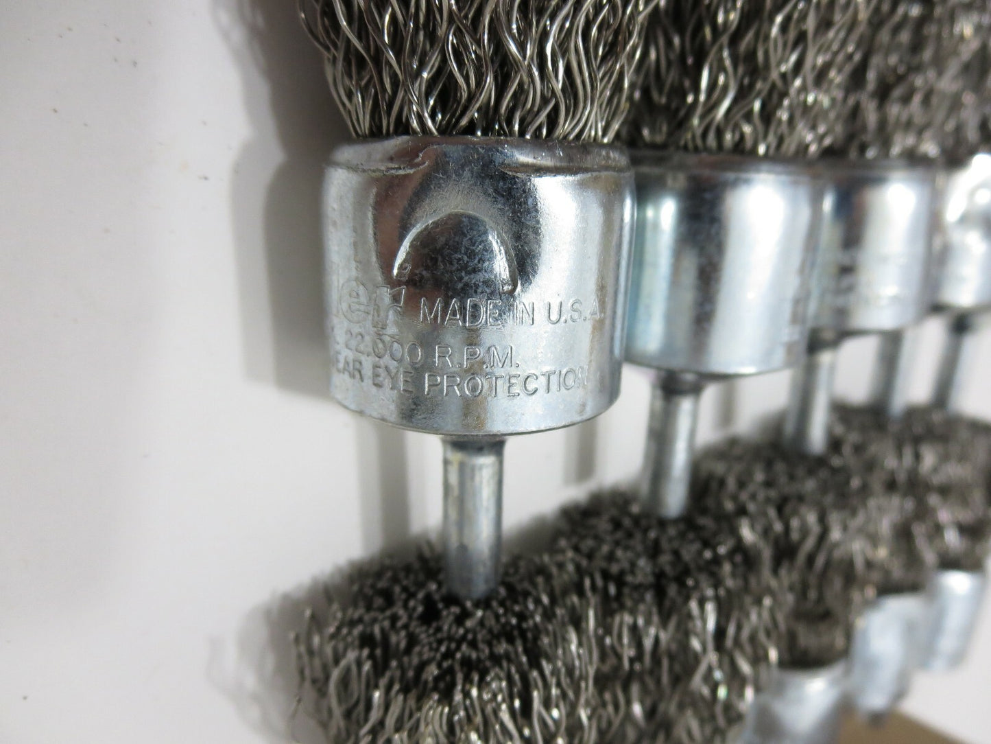 WEILER 10024 1" .020 Stainless Crimped Wire End Brush BOX OF 10 - Made in USA
