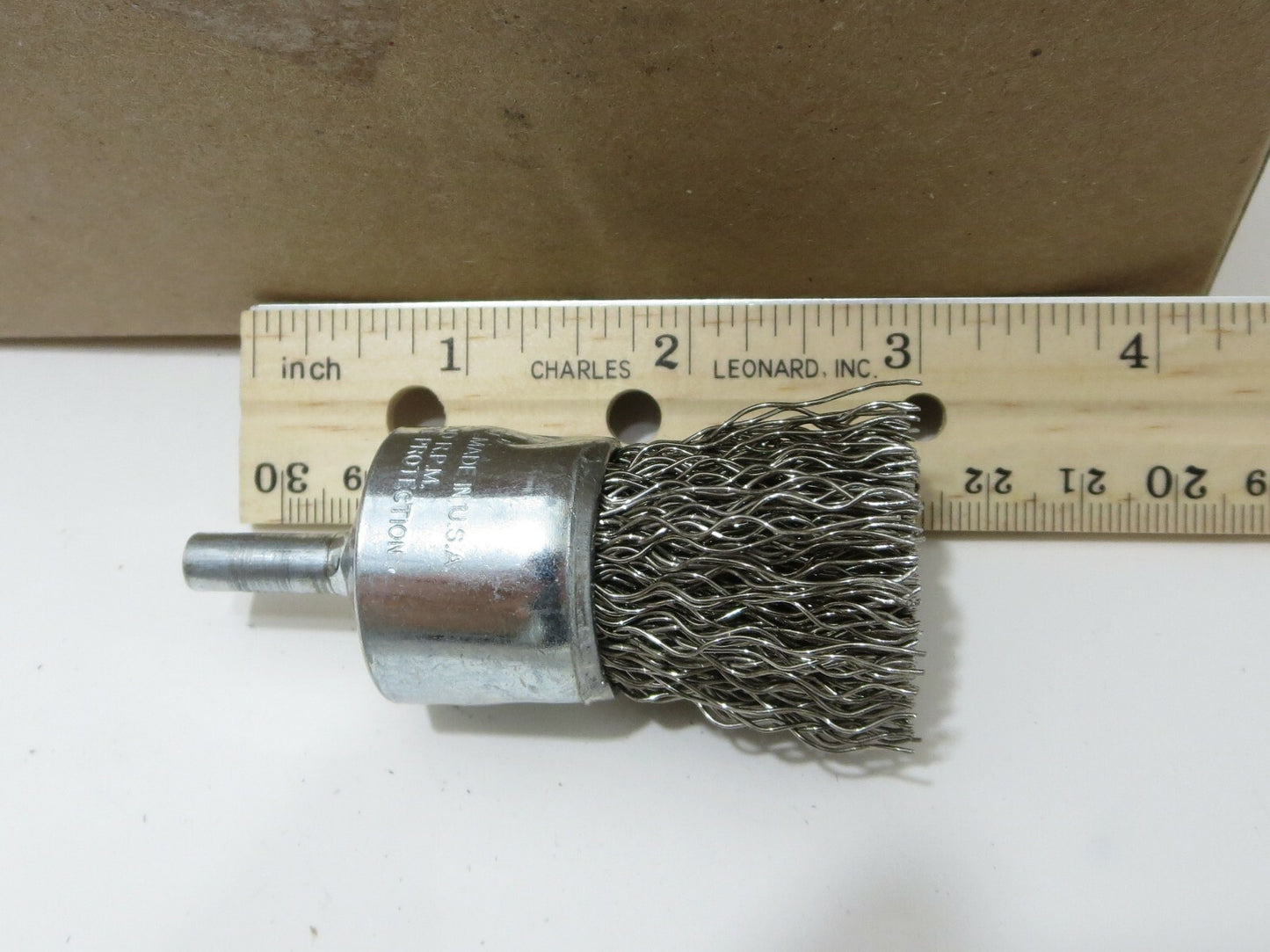 WEILER 10024 1" .020 Stainless Crimped Wire End Brush BOX OF 10 - Made in USA