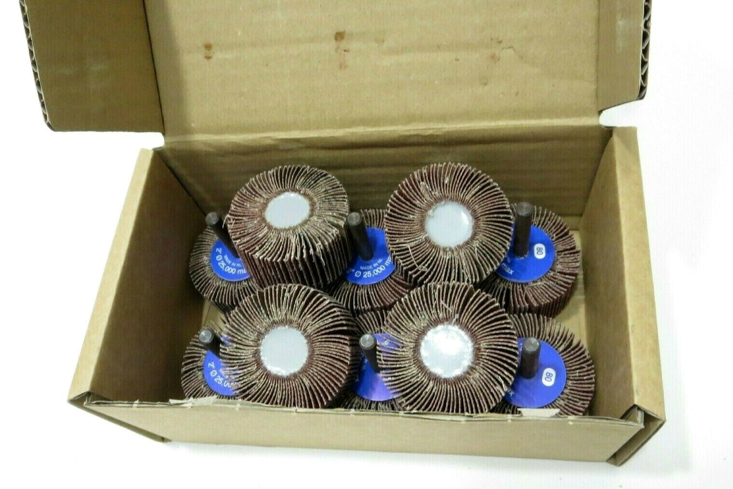 Garryson G10024 2" x 1" Premium Flap Wheel 80 Grit BOX of 10 Premium MADE IN NL