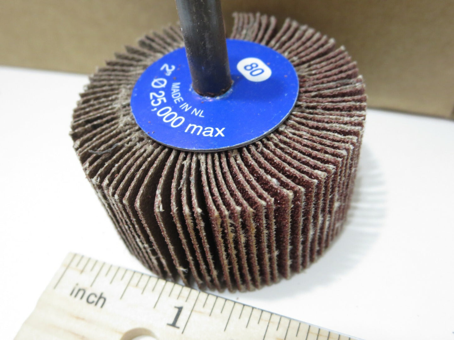 Garryson G10024 2" x 1" Premium Flap Wheel 80 Grit BOX of 10 Premium MADE IN NL