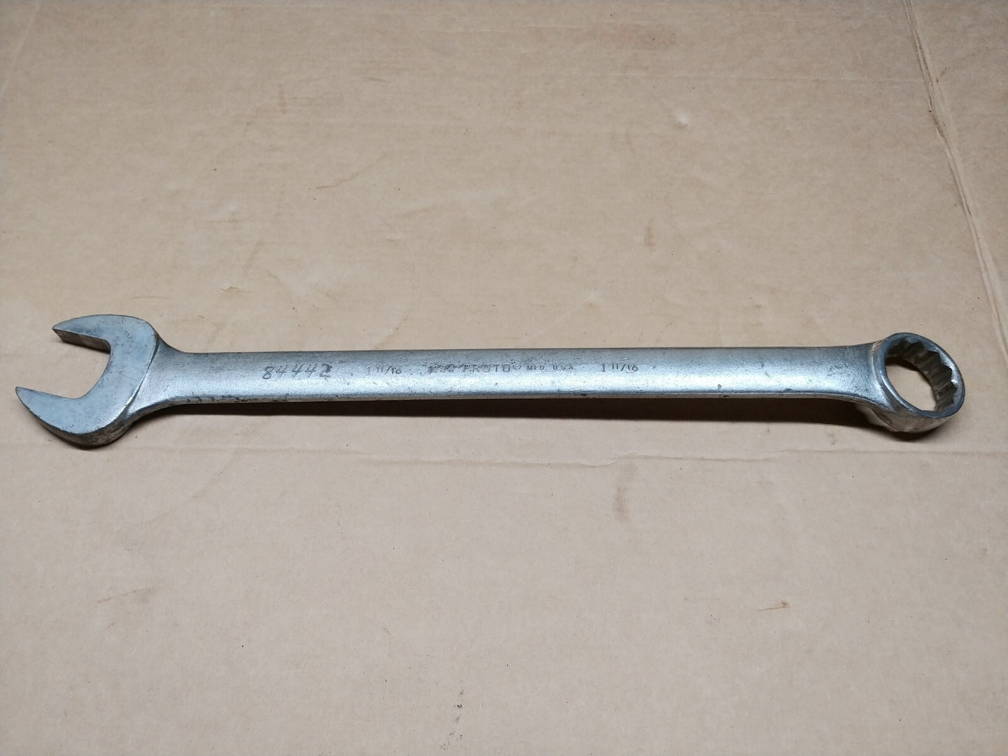 PROTO 1254 1-11/16 in. Combination Wrench J1254 Satin Made in USA