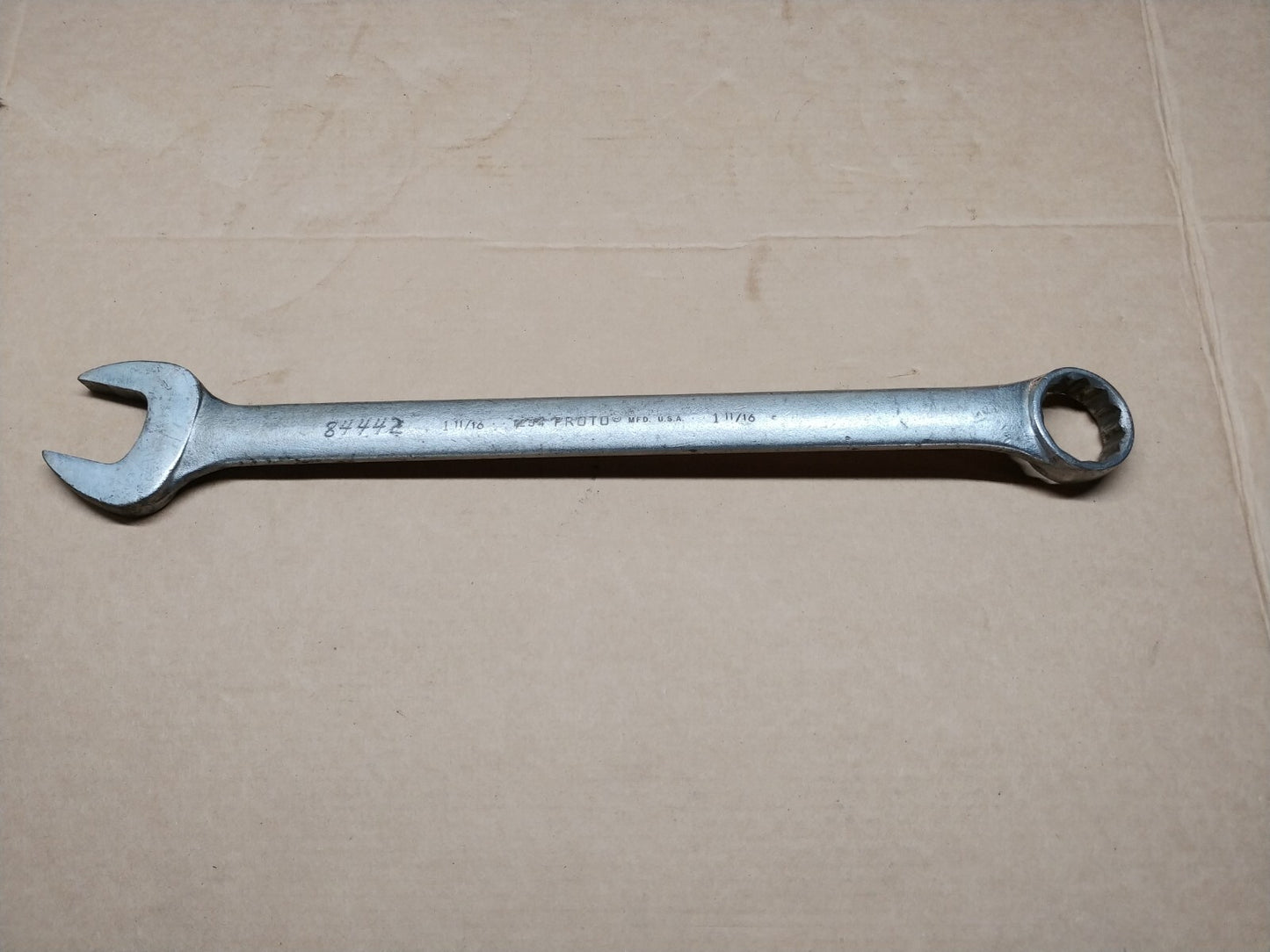 PROTO 1254 1-11/16 in. Combination Wrench J1254 Satin Made in USA