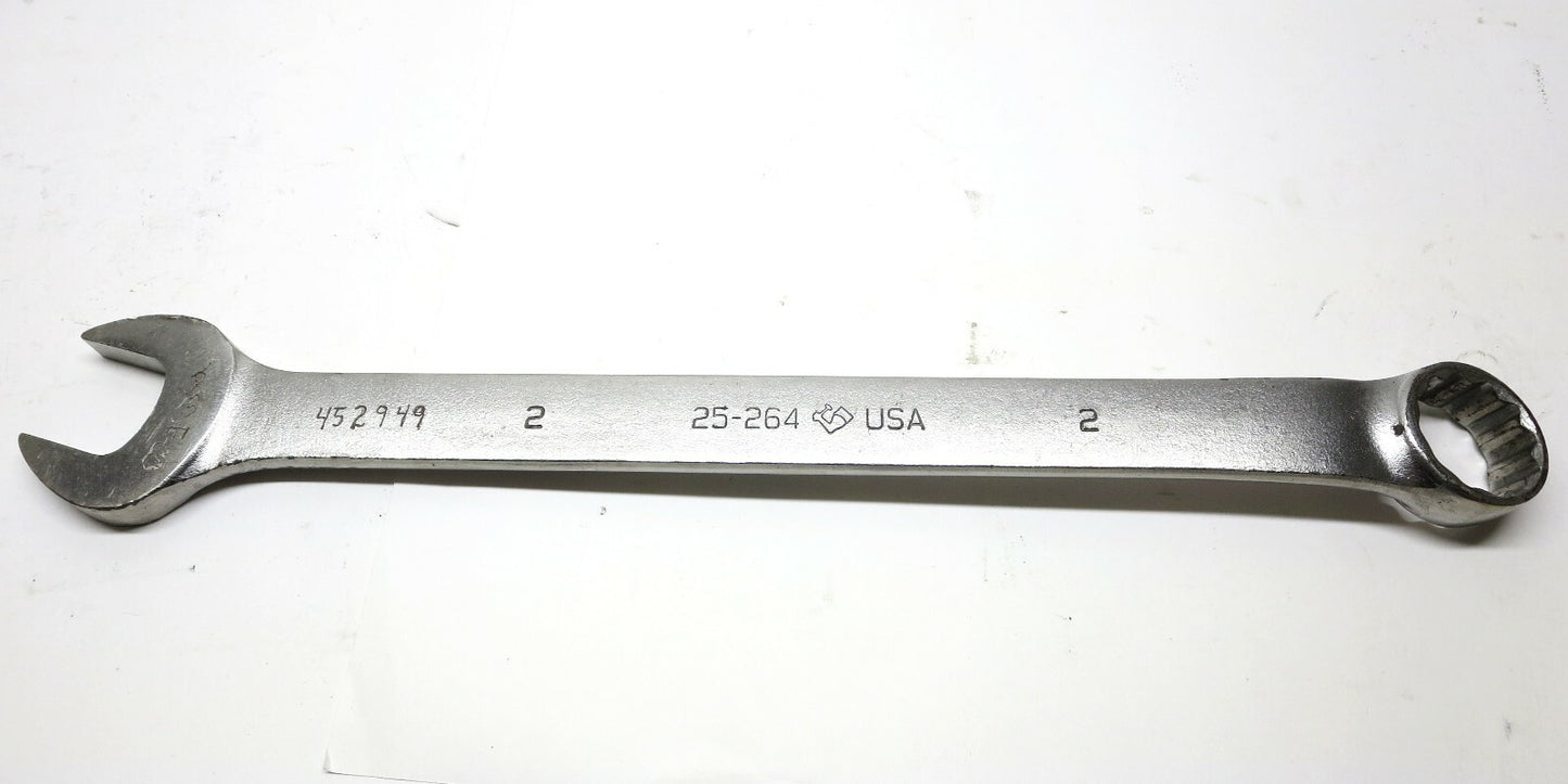 Armstrong 25-264 2 in Combination Wrench Large 2" Long Pattern Satin USA MADE