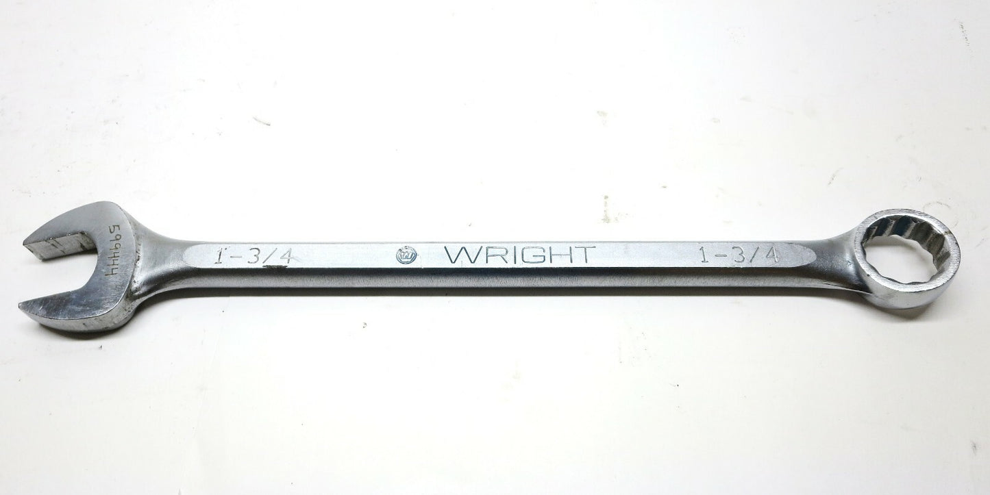 Wright Tool 1-3/4 in Combination Wrench 1156 Patented WrightGrip Made in USA