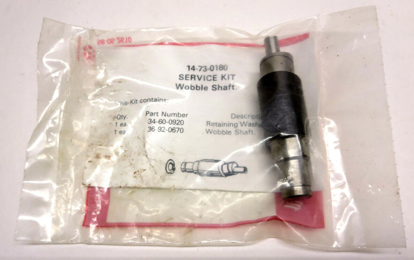 Milwaukee 14-73-0180 Sawzall Wobble Shaft 2 PC Service Kit w/ Instructions Guide