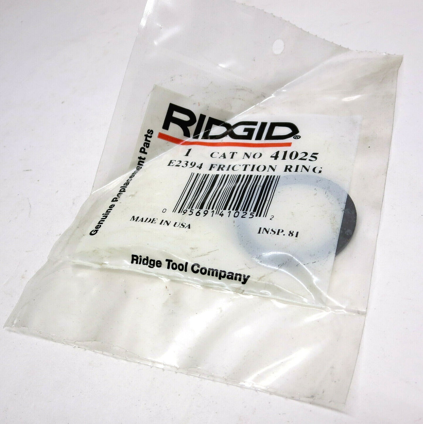 RIDGID 41025 Friction Ring for Ridgid Chain Vises E2394 Made in USA