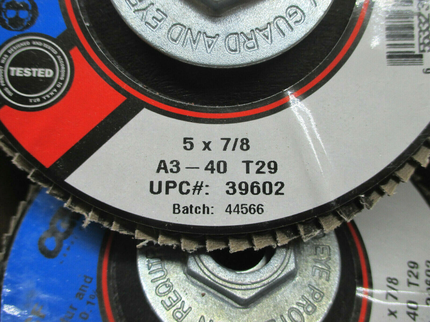 BOX OF 10 CGW 39602 5" x 7/8 Aluminum Oxide 40 Grit A3 Type 29 Flap Discs USA
