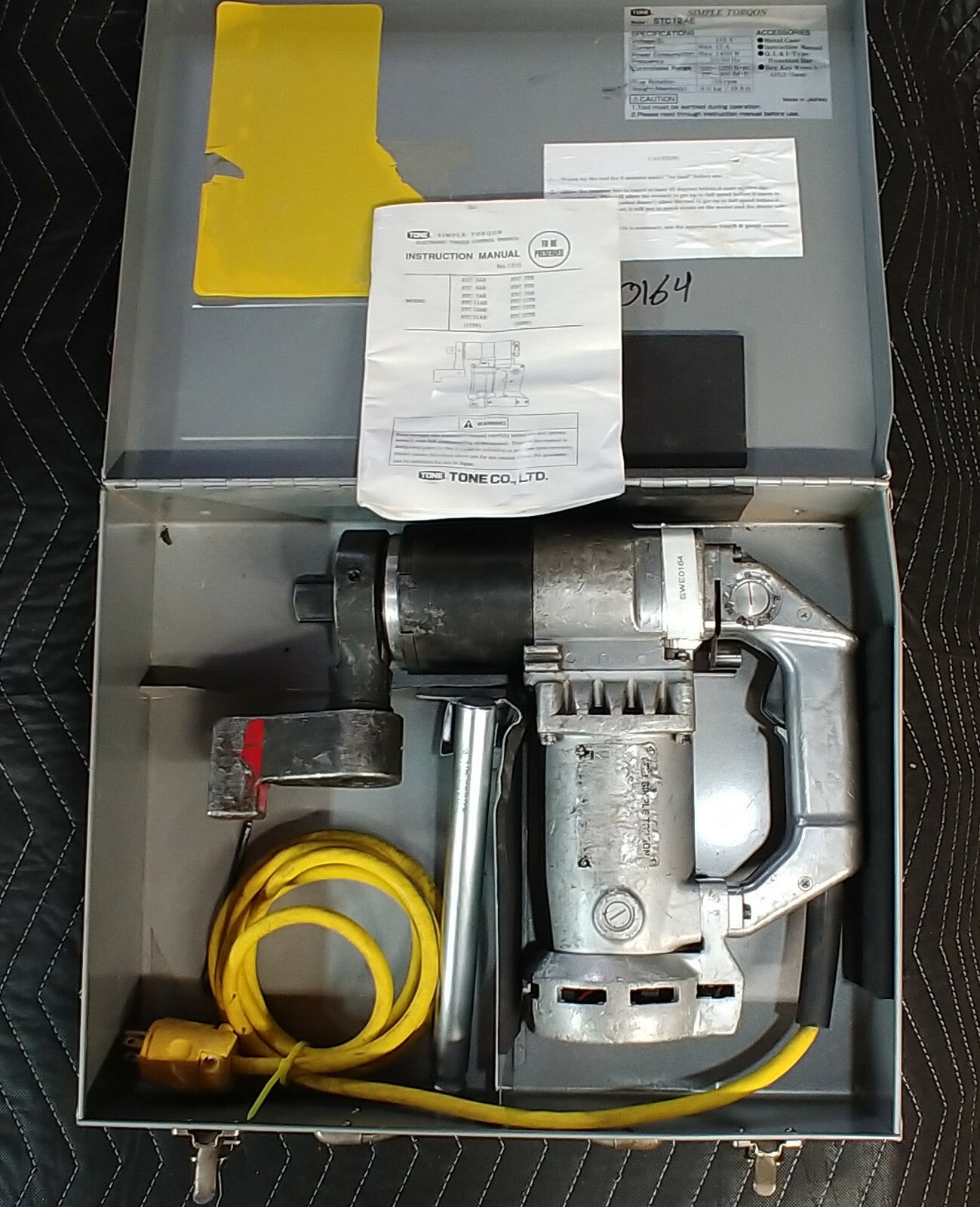 TONE STC12AE Adjustable Torque Control Wrench Simple Torqon 1" Dr. Torque Tested