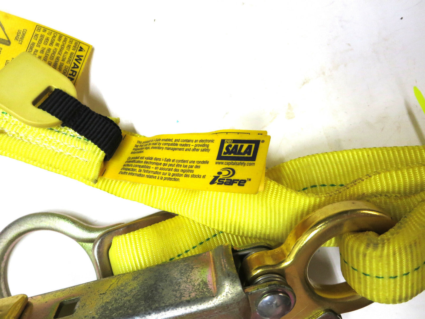 DBI-SALA EZ STOP II Twin Leg Shock Absorbing Lanyard 1241219 Aluminum Hooks