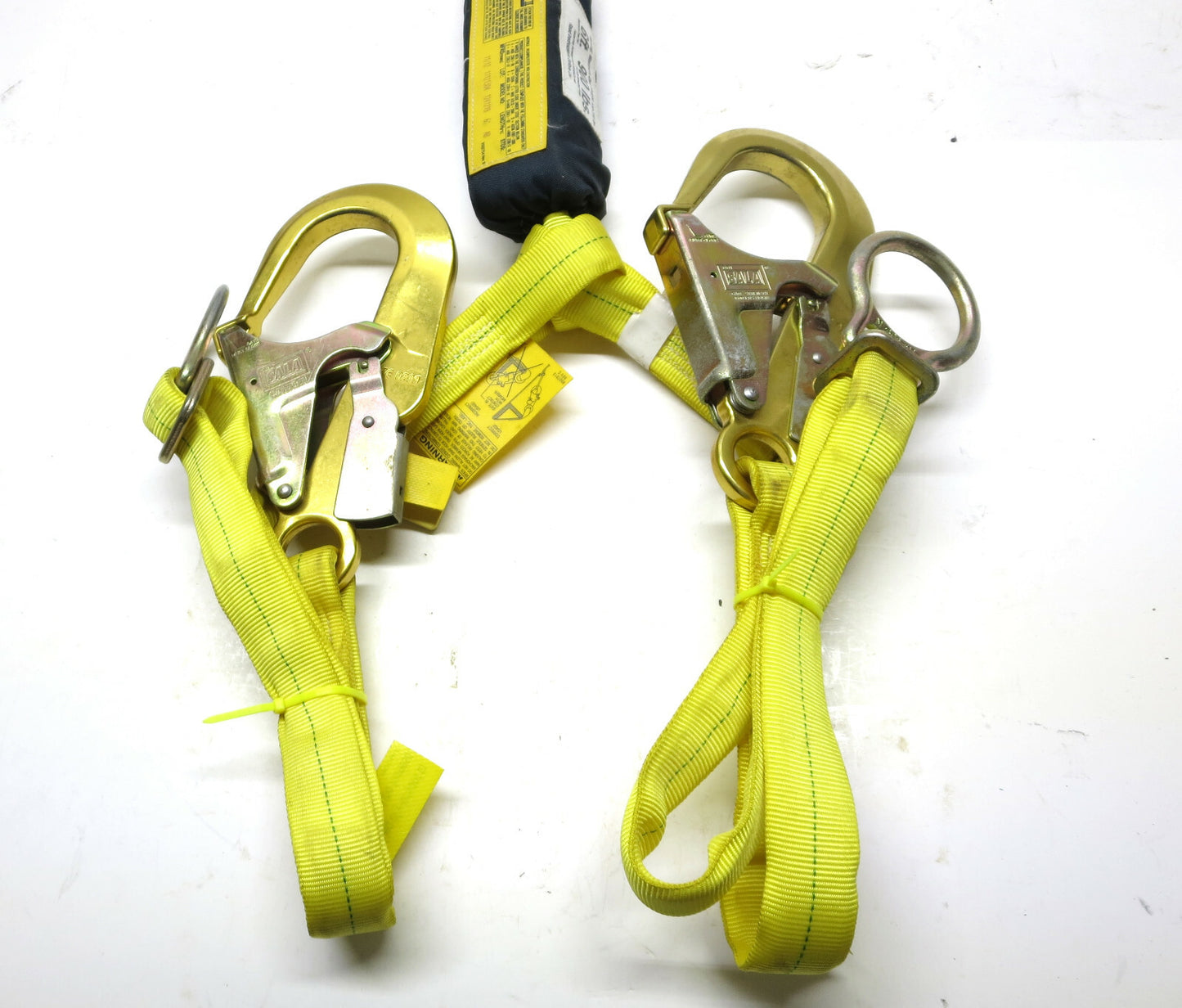 DBI-SALA EZ STOP II Twin Leg Shock Absorbing Lanyard 1241219 Aluminum Hooks