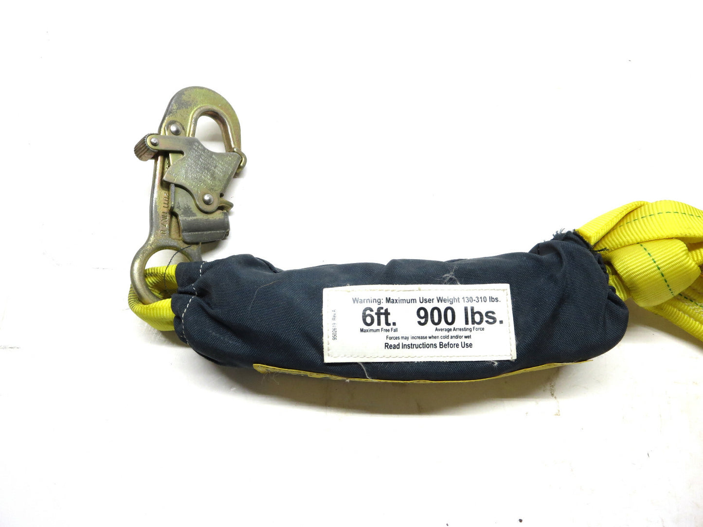 DBI-SALA EZ STOP II Twin Leg Shock Absorbing Lanyard 1241219 Aluminum Hooks