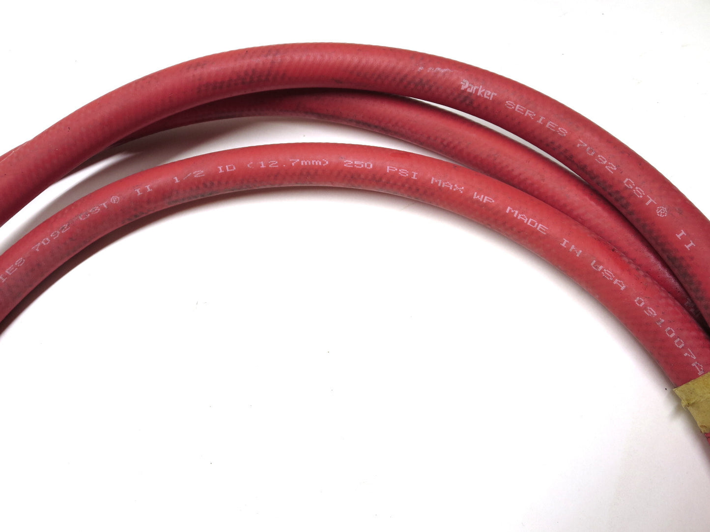1/2 x 10 Parker Rubber Air Hose Assembly 250 PSI w/ Quick Connect GST II USA