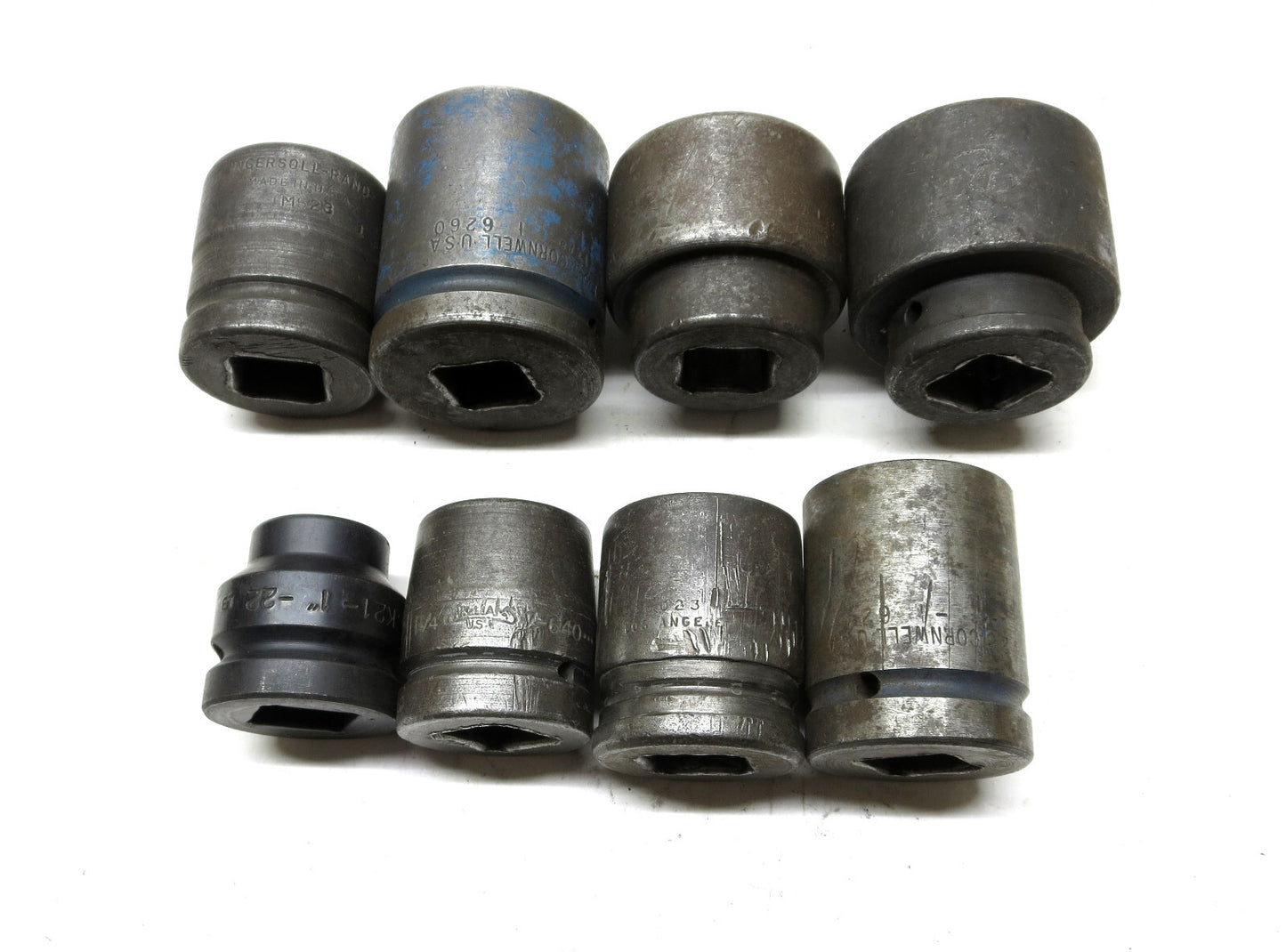 8-PC Impact Socket Set 1" Drive Domestic 1" - 2" Various Sizes Made in USA