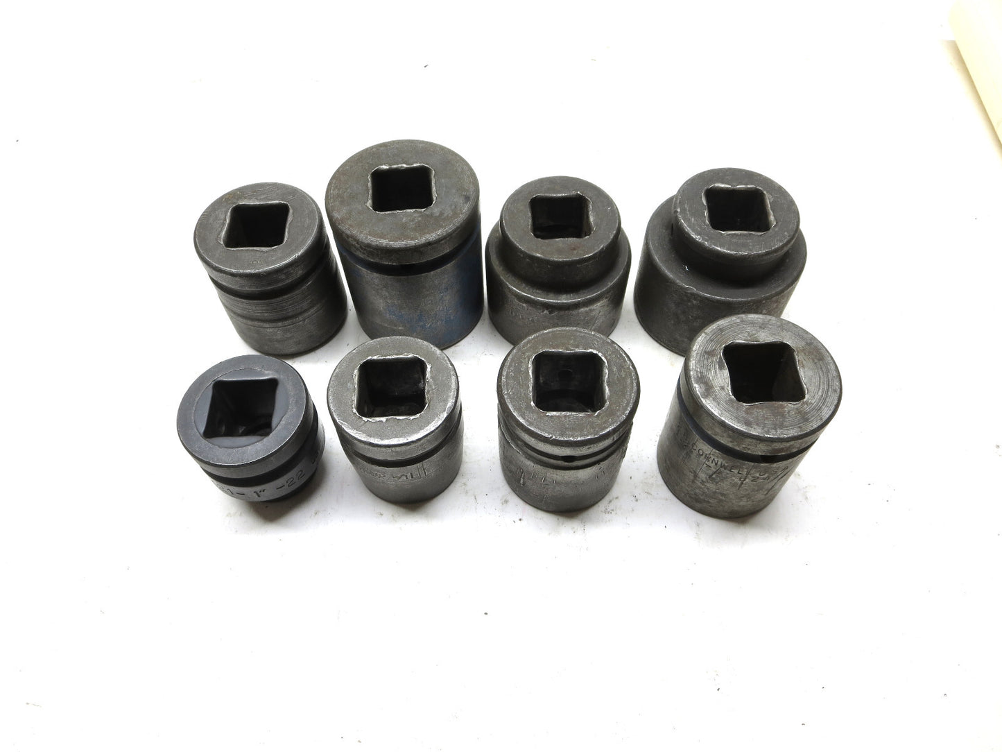 8-PC Impact Socket Set 1" Drive Domestic 1" - 2" Various Sizes Made in USA
