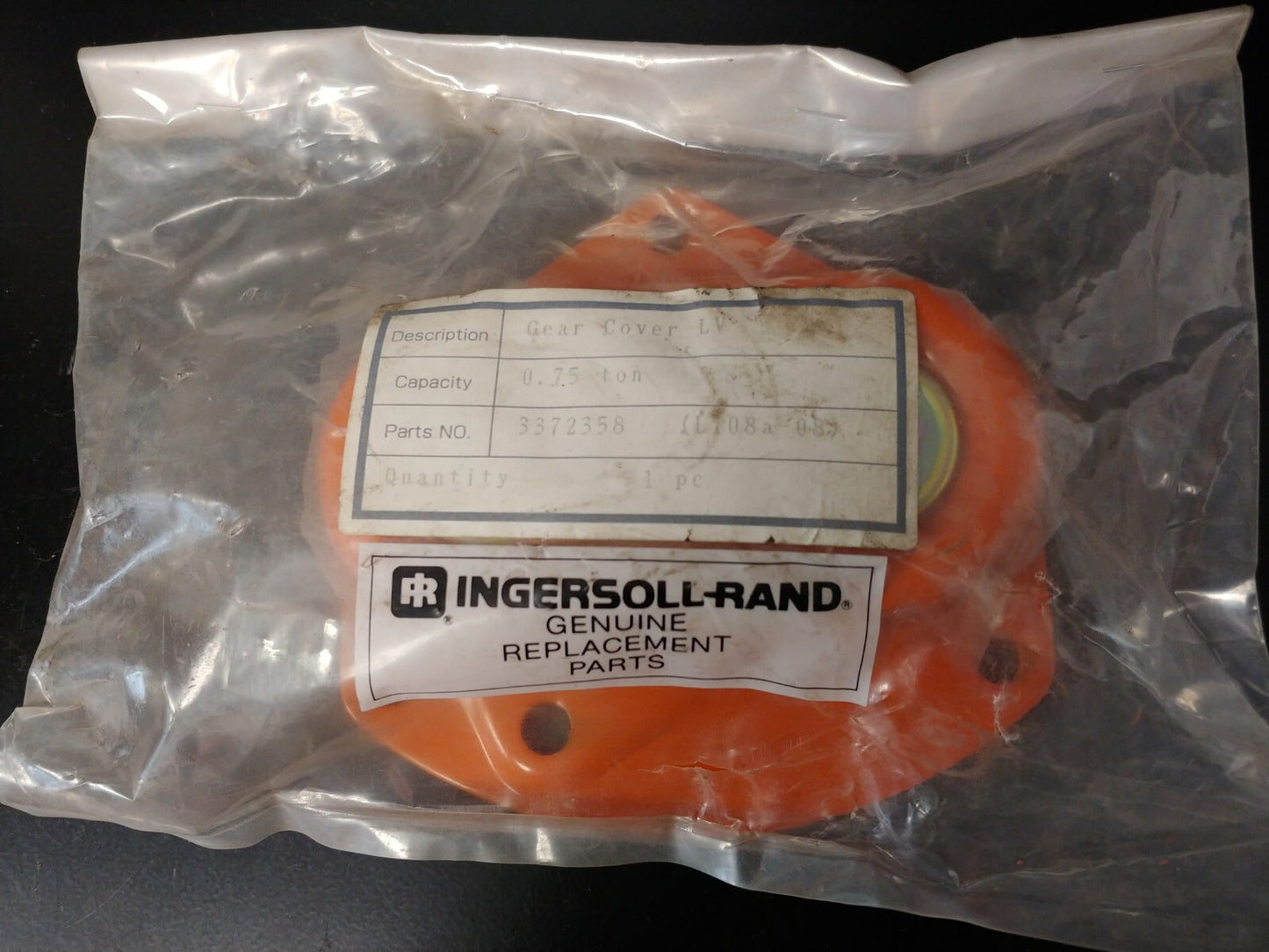 Ingersoll Rand 3372358 Gear Cover LV Series Lever Hoists 3/4 ton
