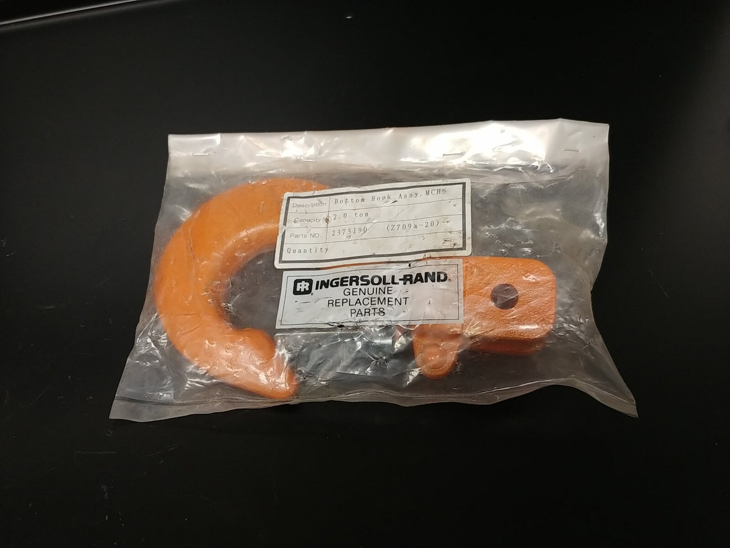 Ingersoll Rand 2 Ton Chain Hoist Bottom Hook P/N 2373190 IR MCH5