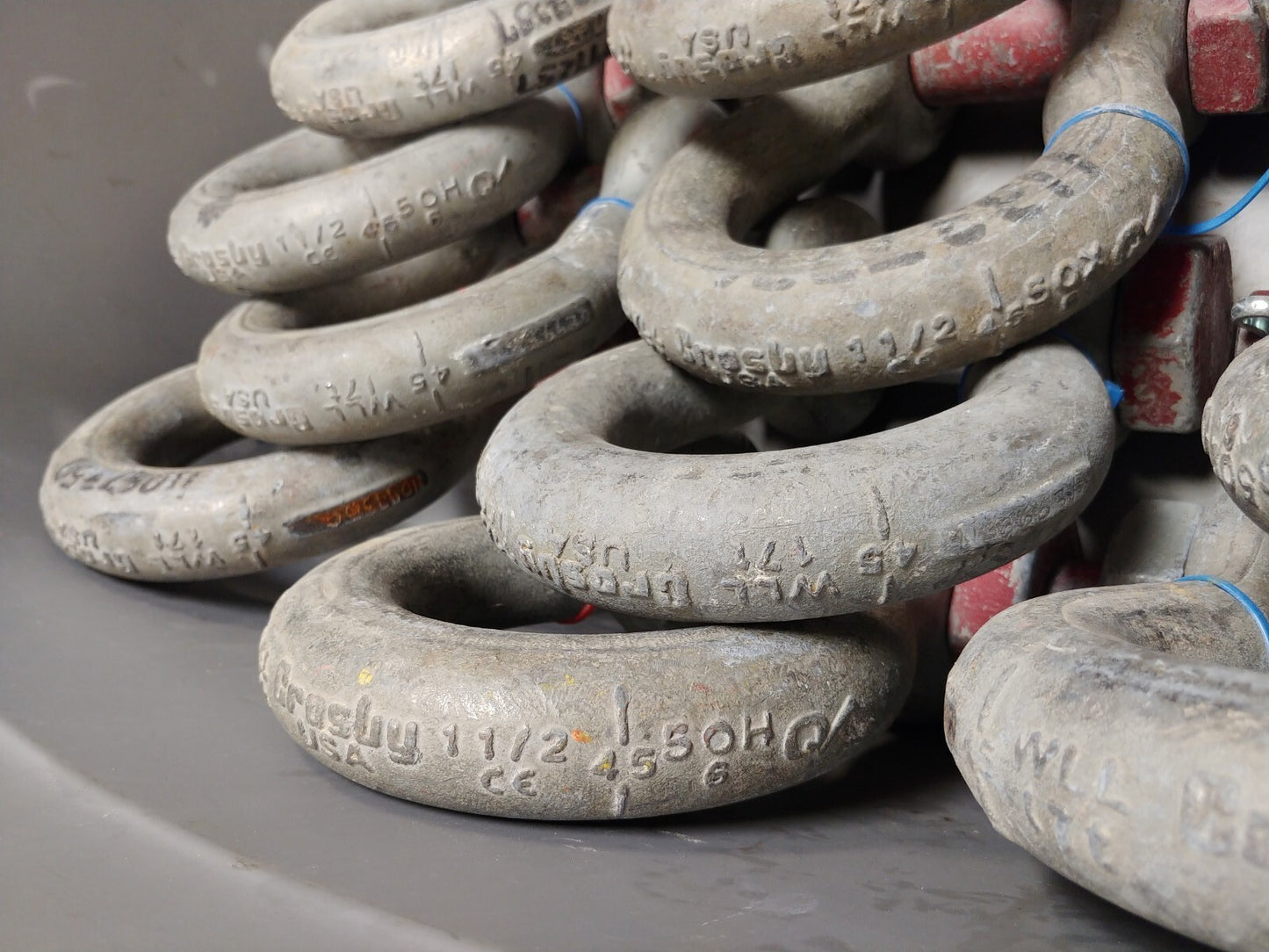 1 ea. Crosby 1-1/2" Bolt Type Anchor Shackle 17 ton G-2130 USA 1019631