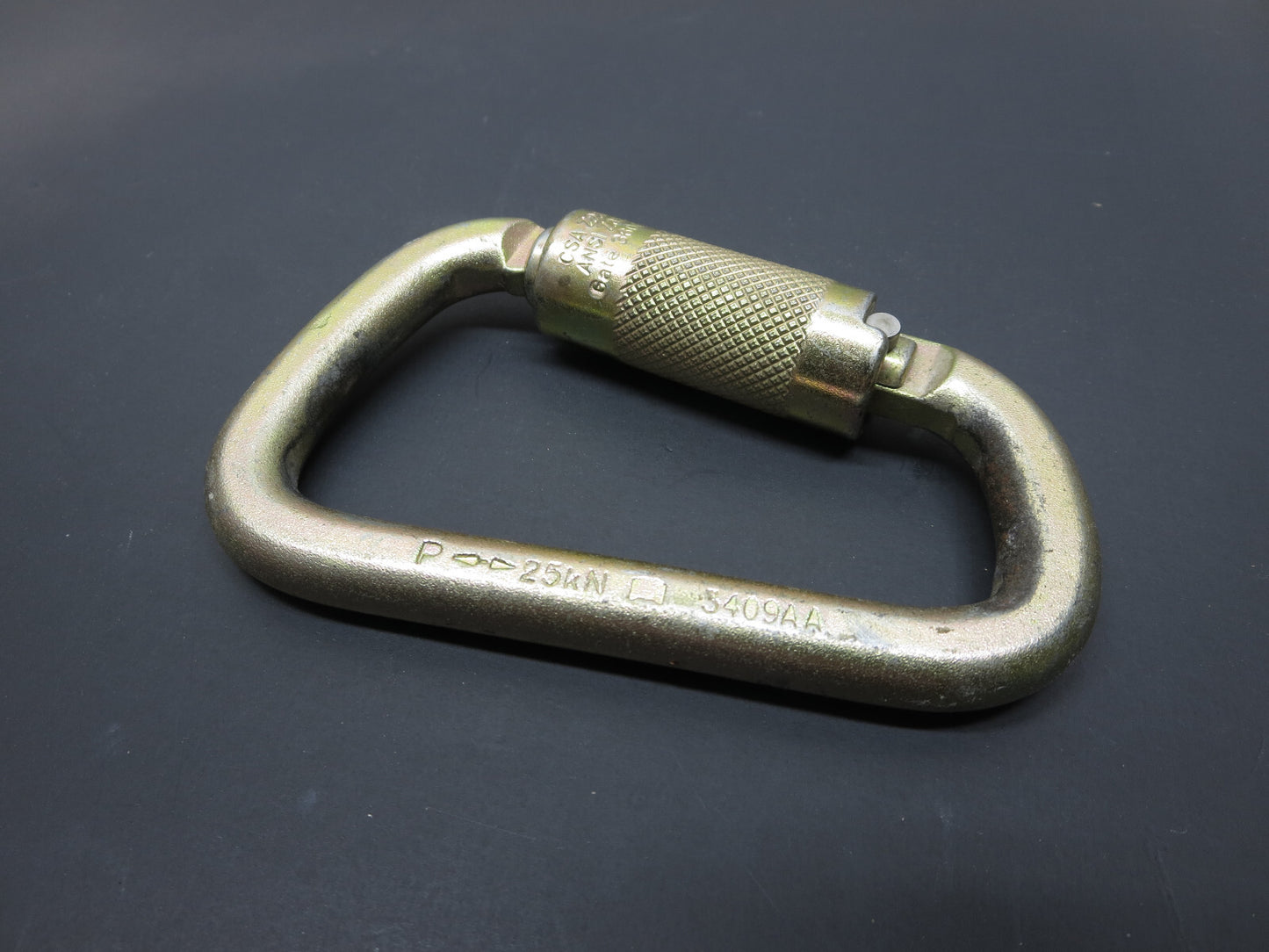 FallTech 8445 SRL Steel Carabiner Self Locking Twist 7/8 Opening 3,600 lb Gate