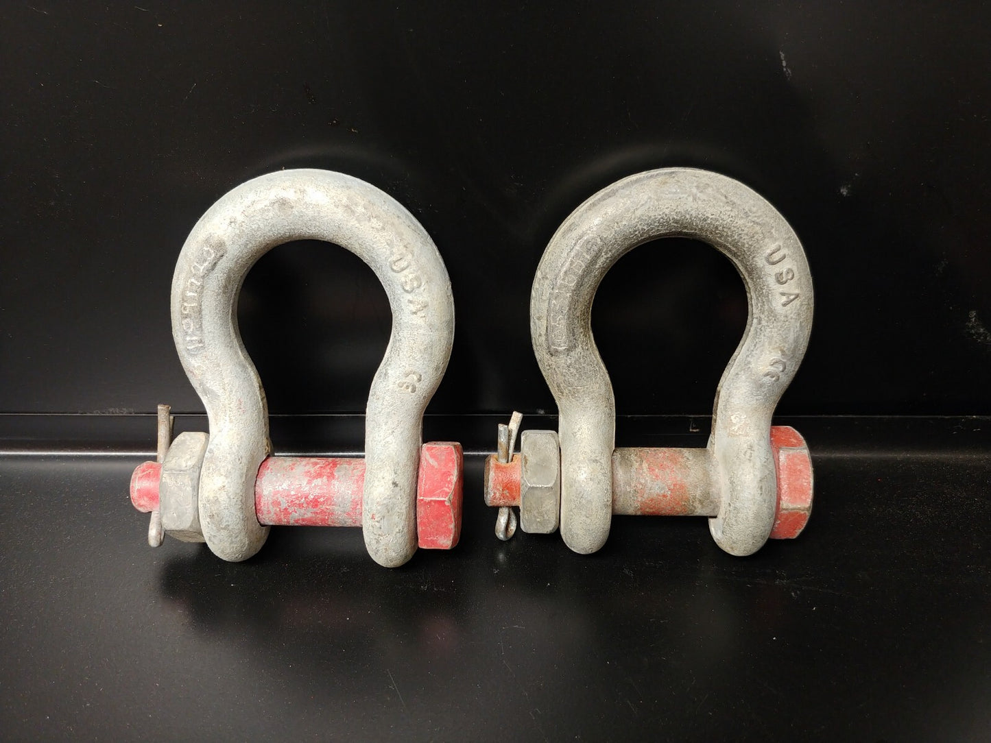 LOT OF 2 EA. Crosby 3/4" Bolt Type Anchor Shackles 4-3/4 ton G-2130 USA 1019515