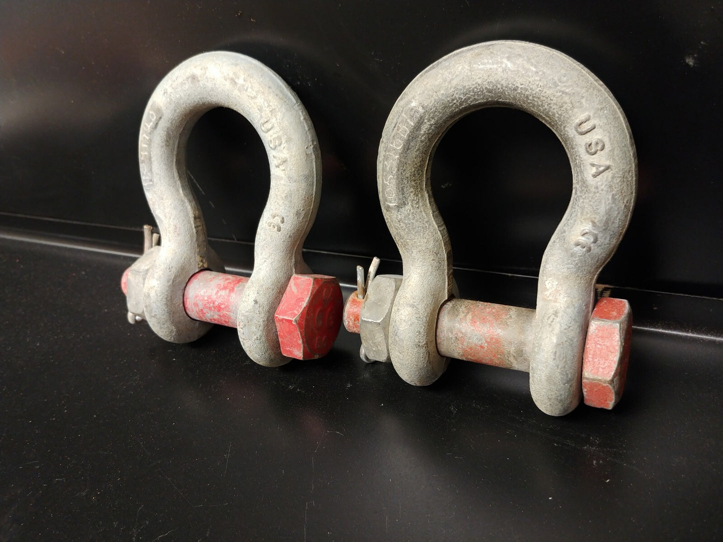 LOT OF 2 EA. Crosby 3/4" Bolt Type Anchor Shackles 4-3/4 ton G-2130 USA 1019515