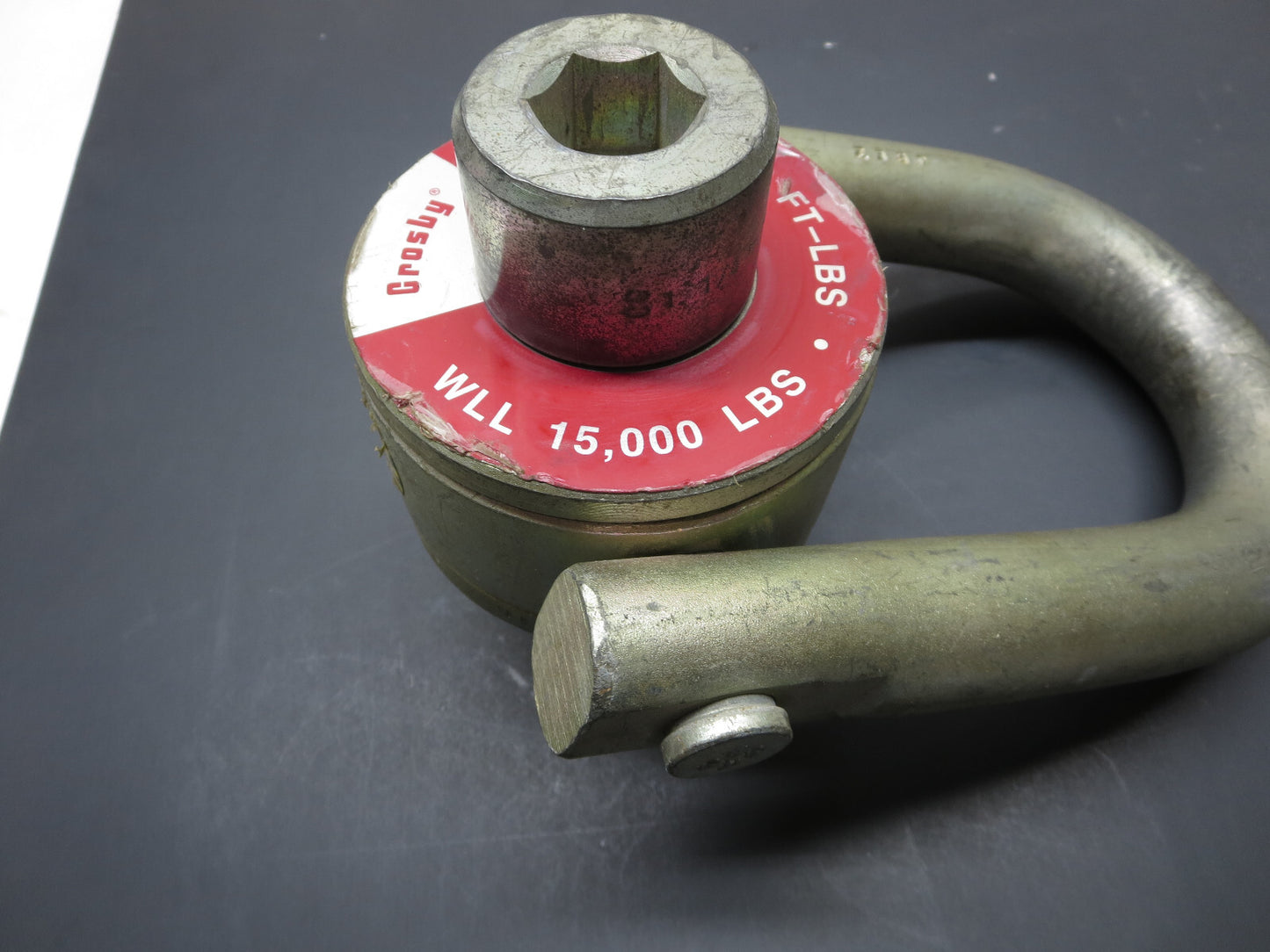 Crosby 1016975 HR-125 Swivel Hoist Ring GLV WLL 15,000 LB, 1-1/4 - 7 X 4.50 in.