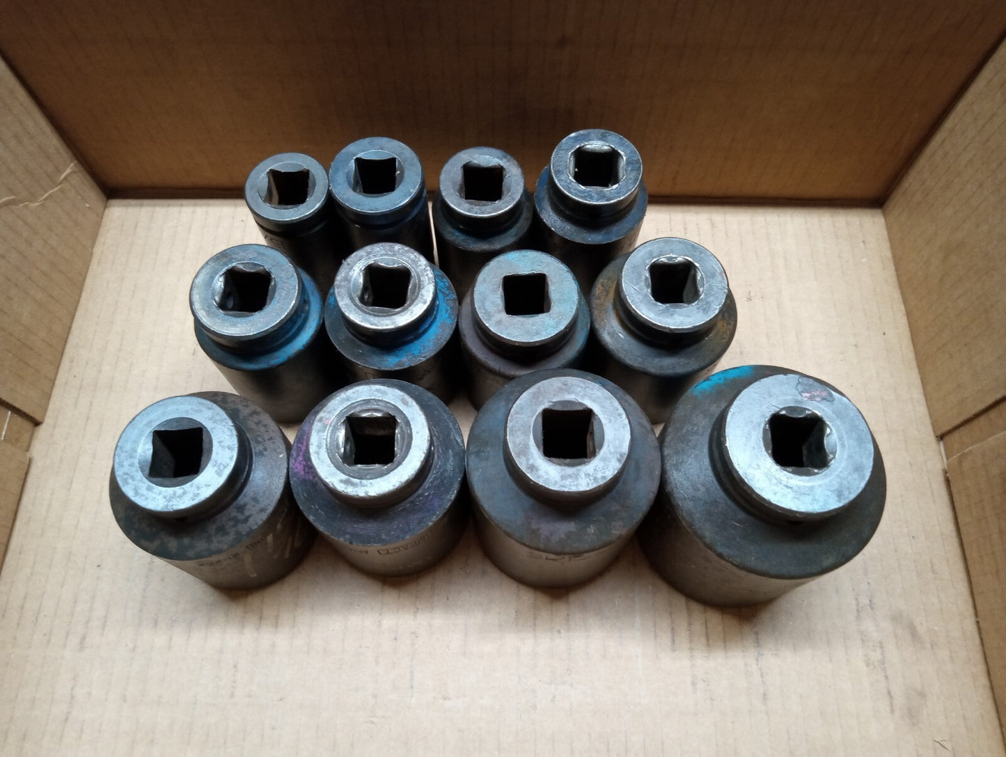 Armstrong & Wright 15/16 To 2-5/16 Deep Impact Socket Set of 12 pcs 3/4 Dr. USA