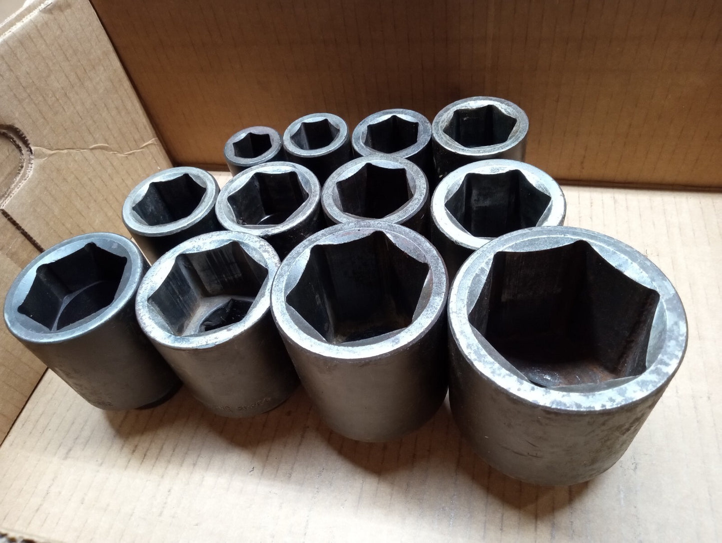 Armstrong & Wright 15/16 To 2-5/16 Deep Impact Socket Set of 12 pcs 3/4 Dr. USA