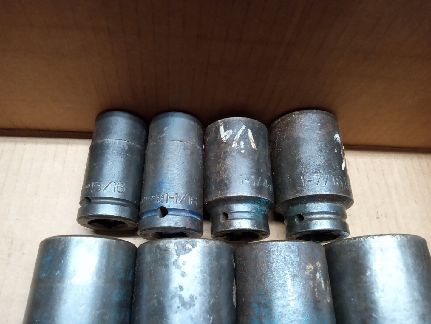 Armstrong & Wright 15/16 To 2-5/16 Deep Impact Socket Set of 12 pcs 3/4 Dr. USA