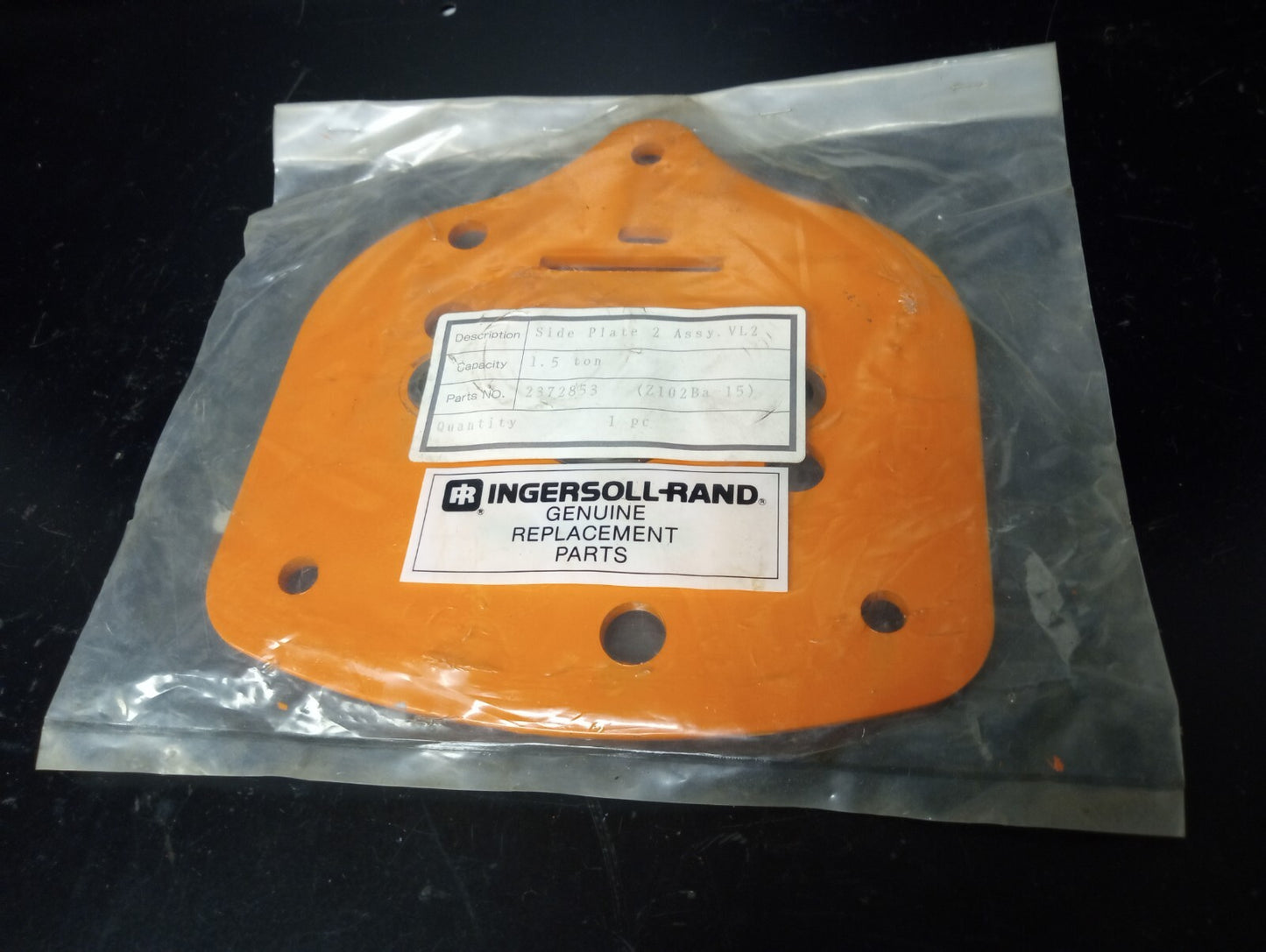 Ingersoll Rand 1.5 ton Side Plate 2 Assembly P/N 2372853 for VL2 Series