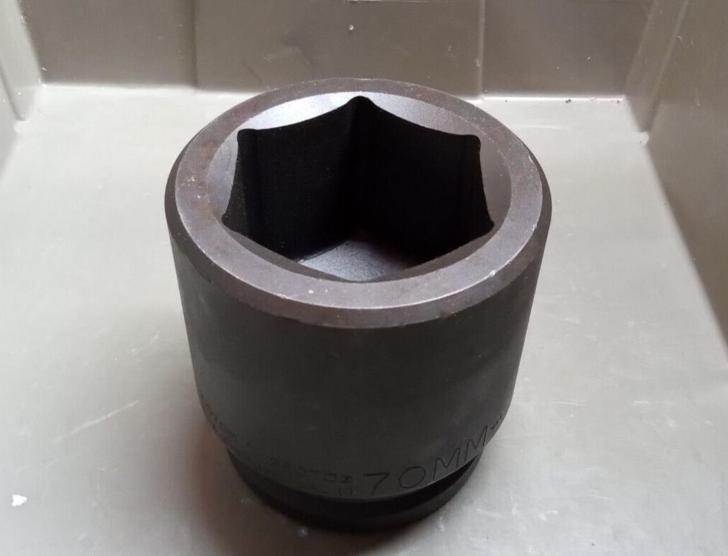 PROTO 70mm Impact Socket 1-1/2 in. Drive 15070M 6-Point New TorquePlus™ USA