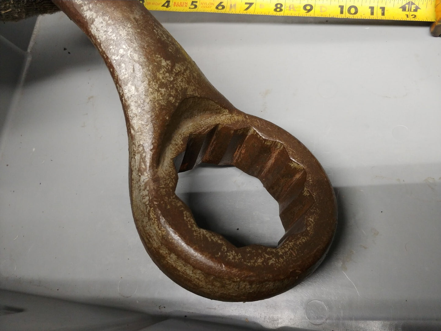 3-1/8 in. Offset Striking Wrench Shortened Handle 12 Pt.