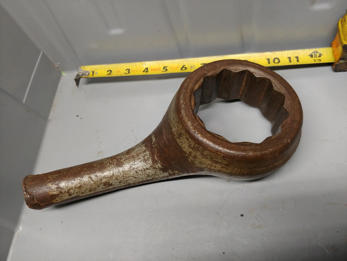 3-1/8 in. Offset Striking Wrench Shortened Handle 12 Pt.