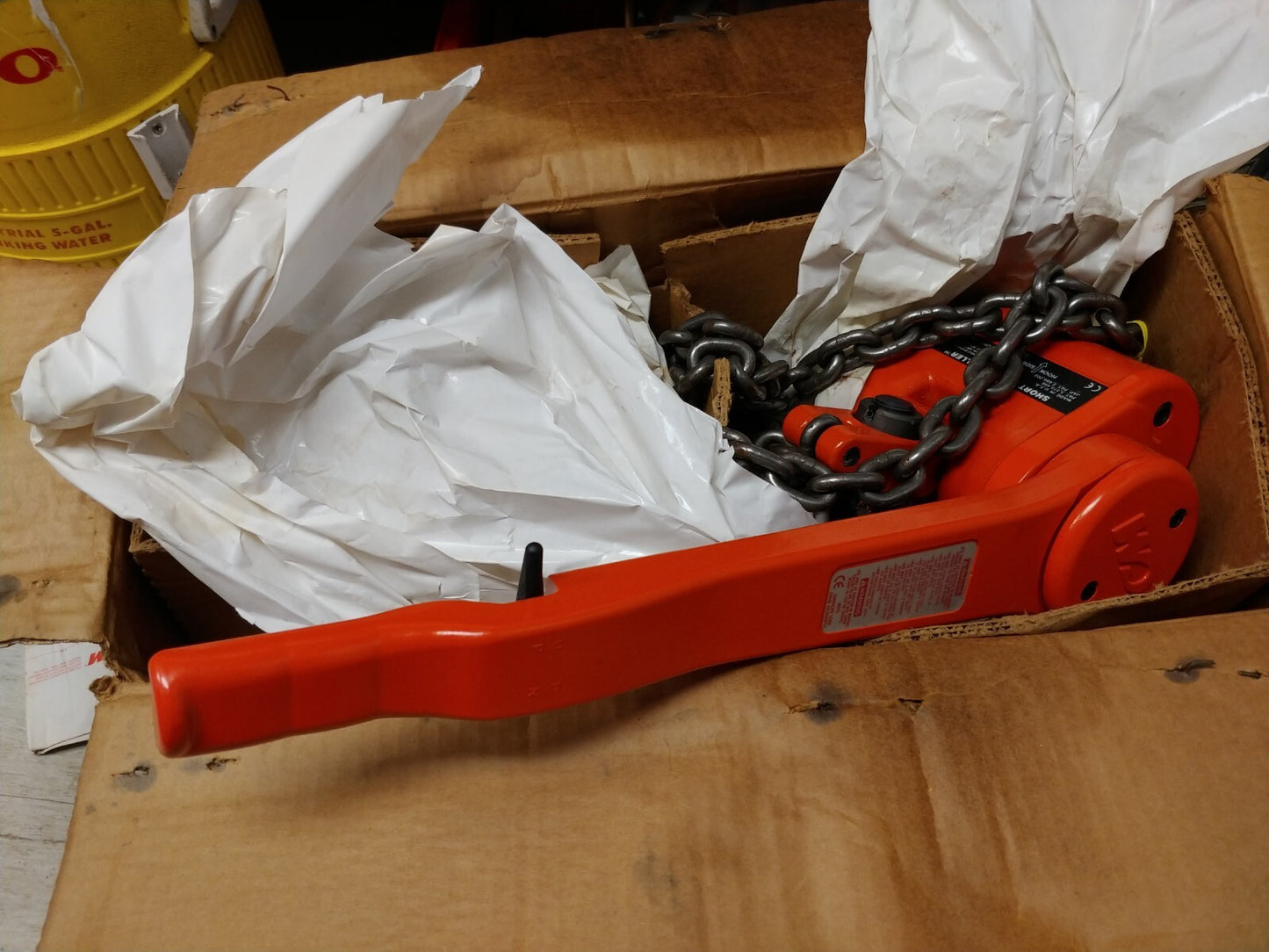 NEW CM 3 ton Short Handle Puller Hoist 5 ft Lift Chain 7330PS Made In USA