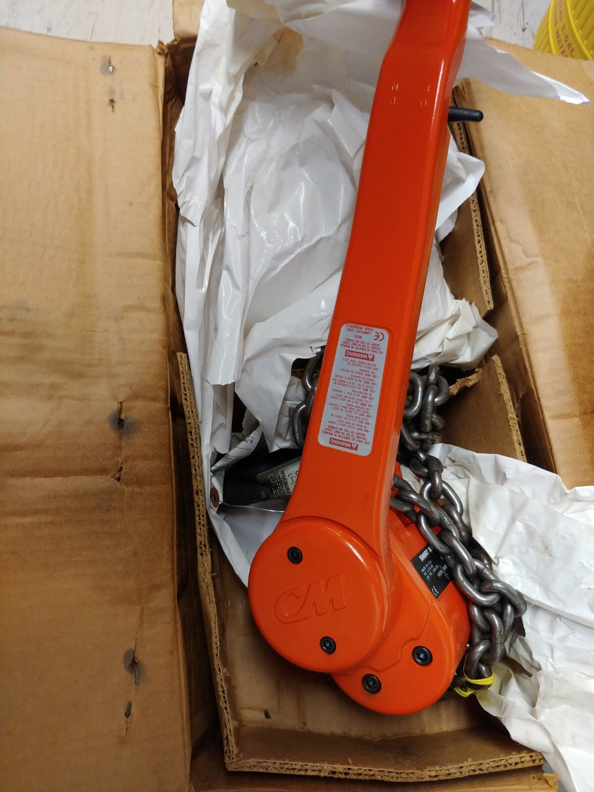NEW CM 3 ton Short Handle Puller Hoist 5 ft Lift Chain 7330PS Made In USA