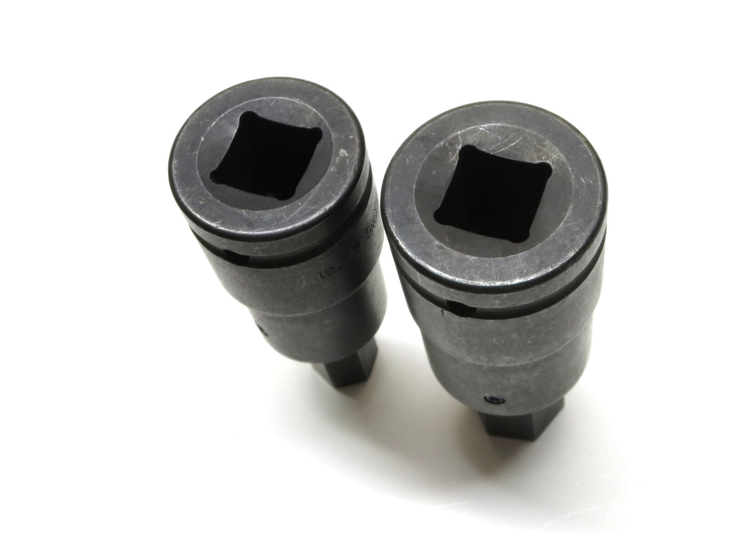 Pair of Armstrong 3/4" and 1" Hex Type Impact Sockets 3/4 Drive Made in USA