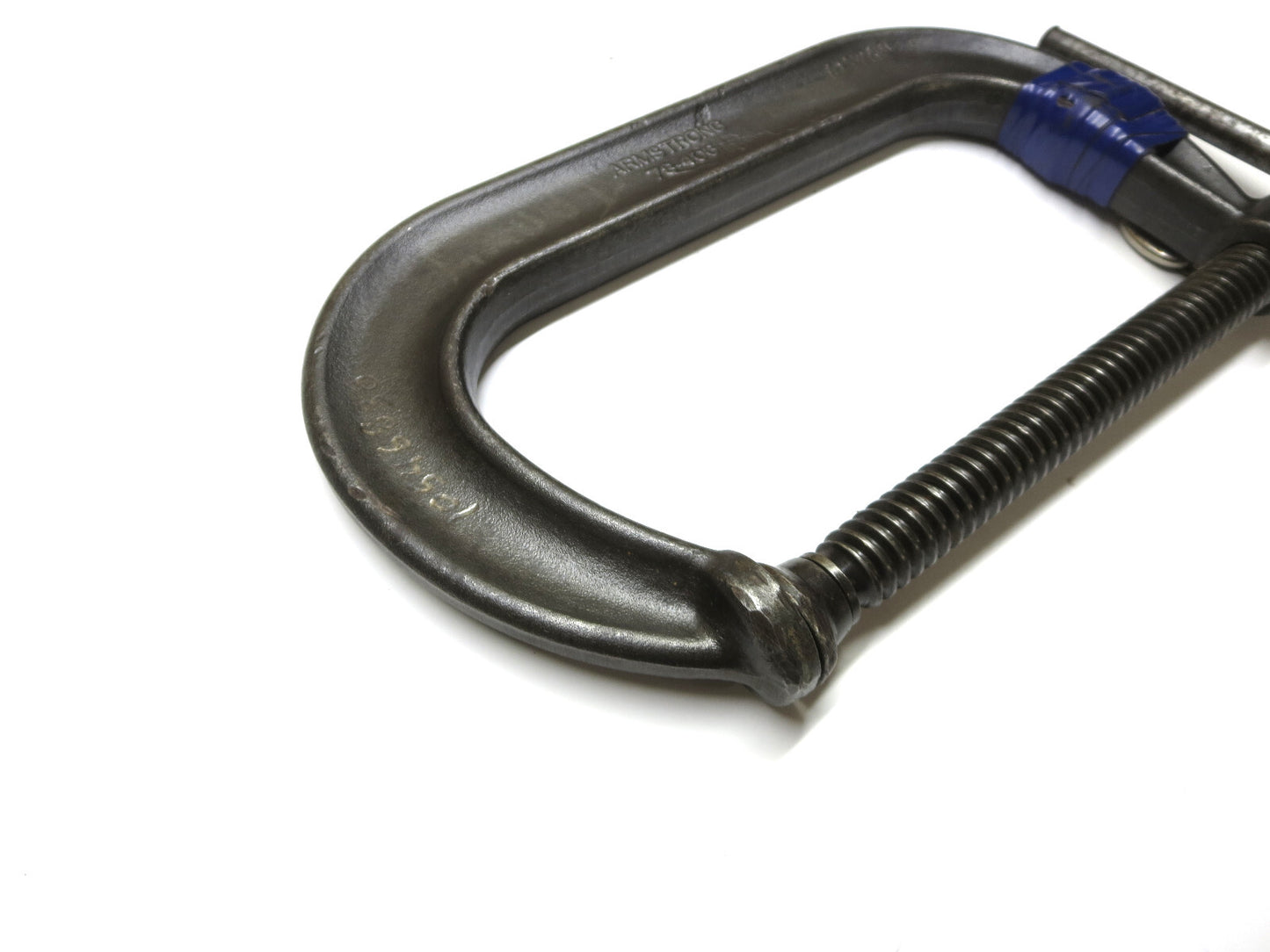 Armstrong 78-406 C-Clamp 6" Deep Throat Full Screw w/ Tool Tether Made in USA