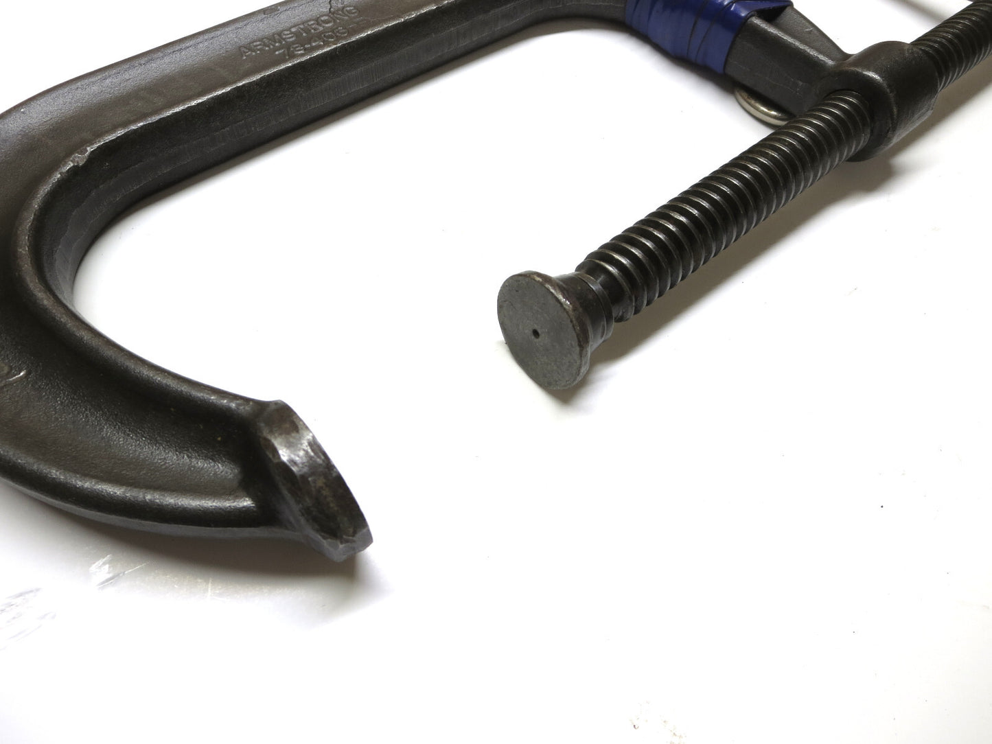 Armstrong 78-406 C-Clamp 6" Deep Throat Full Screw w/ Tool Tether Made in USA