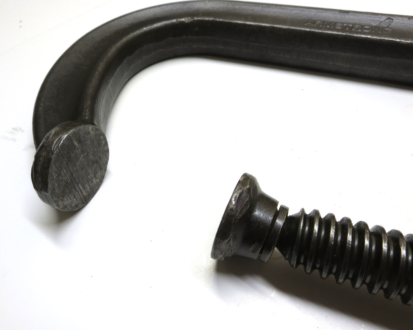 Armstrong 78-406 C-Clamp 6" Deep Throat Full Screw w/ Tool Tether Made in USA