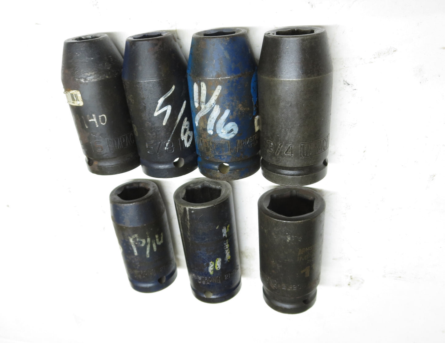 Armstrong 7-PC 3/4 Deep Impact Socket Set 9/16, 5/8, 11/16, 3/4, 13/16, 1, 1-1/8