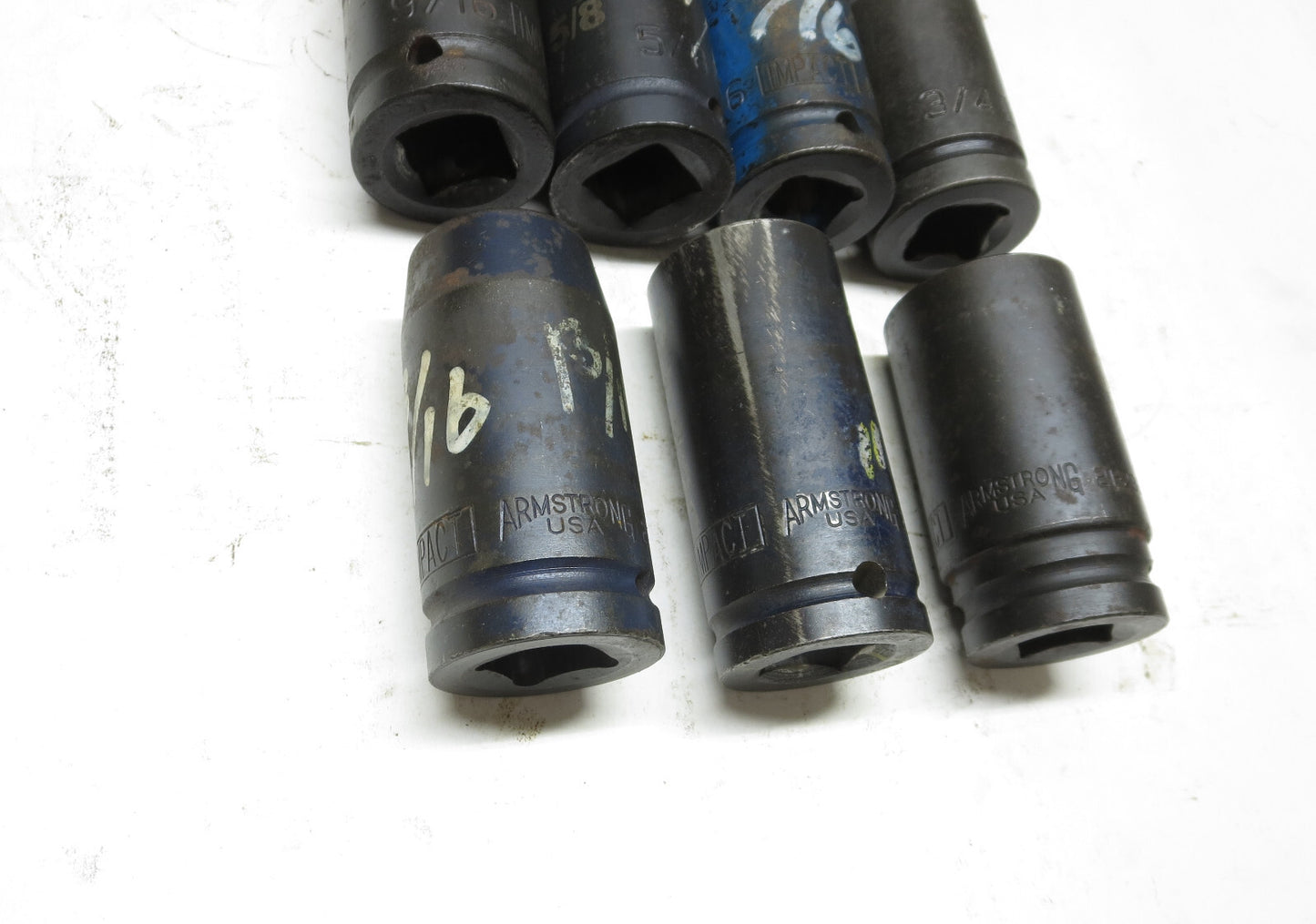 Armstrong 7-PC 3/4 Deep Impact Socket Set 9/16, 5/8, 11/16, 3/4, 13/16, 1, 1-1/8