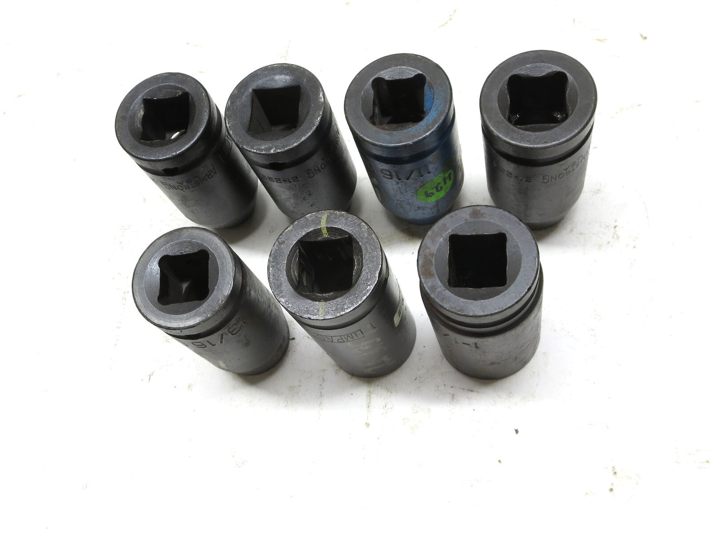 Armstrong 7-PC 3/4 Deep Impact Socket Set 9/16, 5/8, 11/16, 3/4, 13/16, 1, 1-1/8
