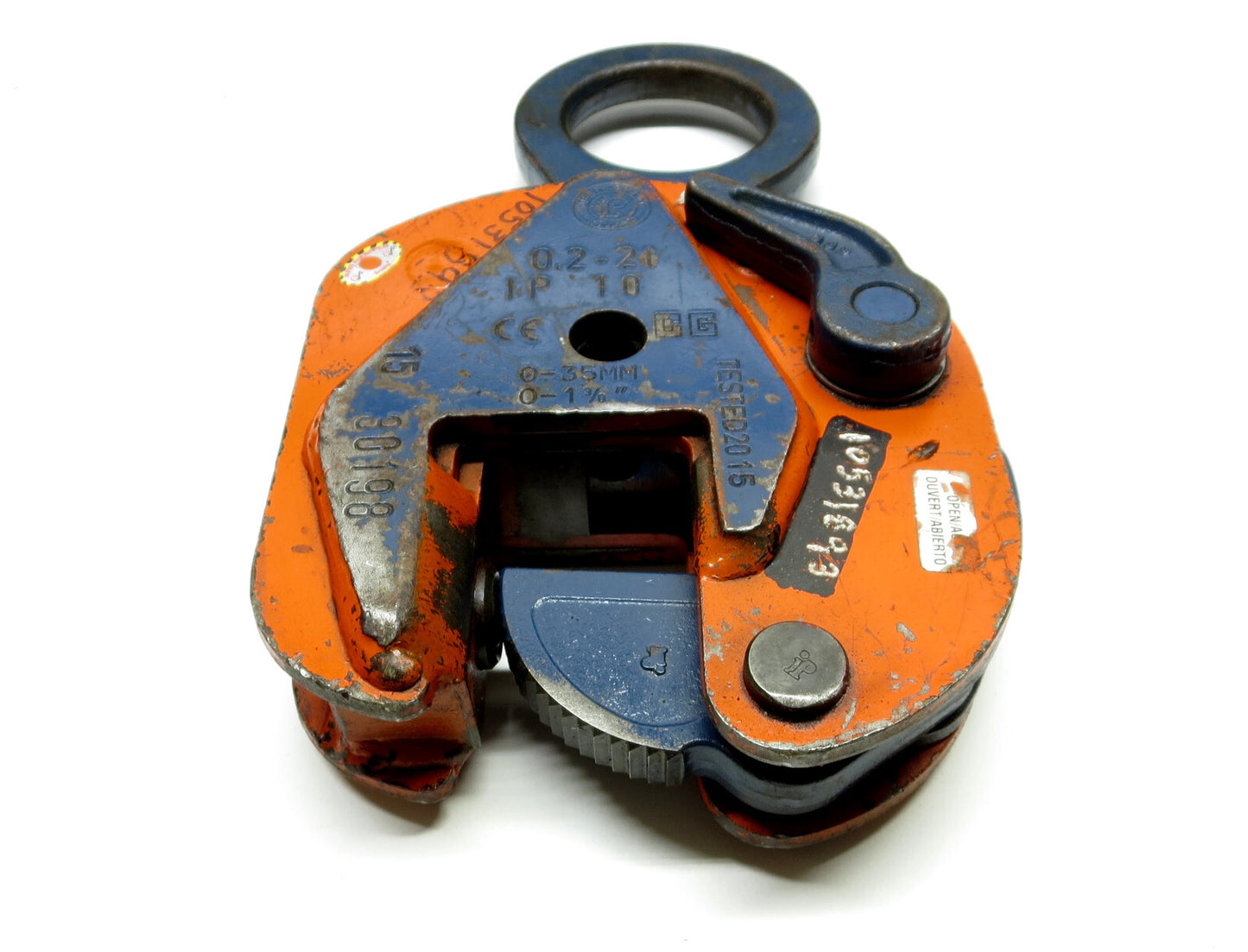 Crosby 2 ton Universal Plate Lifting Clamp IPU10 Size 0" - 1-3/8" p/n 2701677