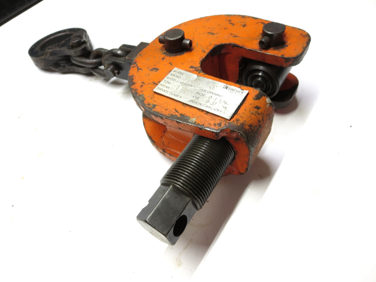 Renfroe SCPA-1.5 Plate Clamp 0 to 1-1/4 in. Jaw Opening 1-1/2 ton Made in USA