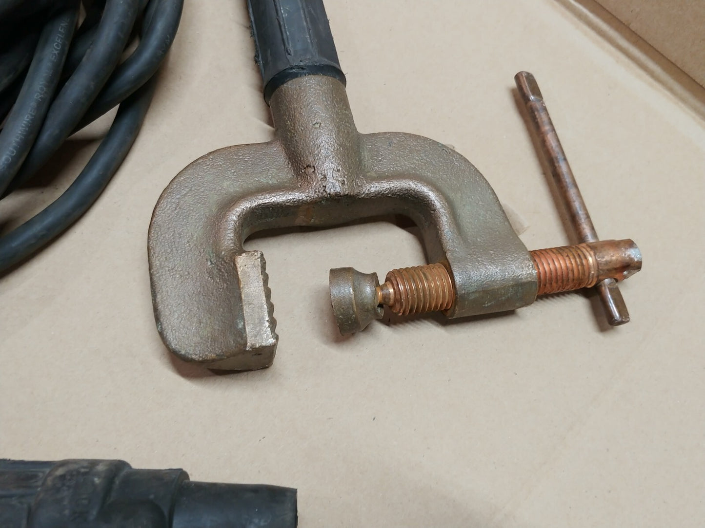 AMI Arc Machines 50 FT Cable, Ground C-Clamp 200A For M227 P/N 13B270805-01